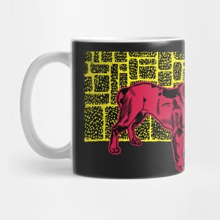 Pitbull Terrier by  Moriz Jung in bright colors Mug